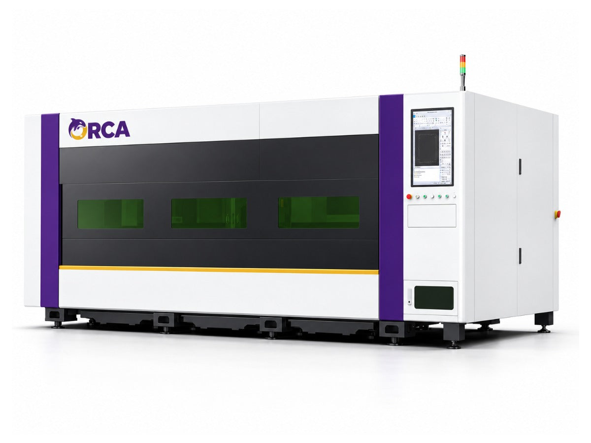 Enclosed fiber laser cutter