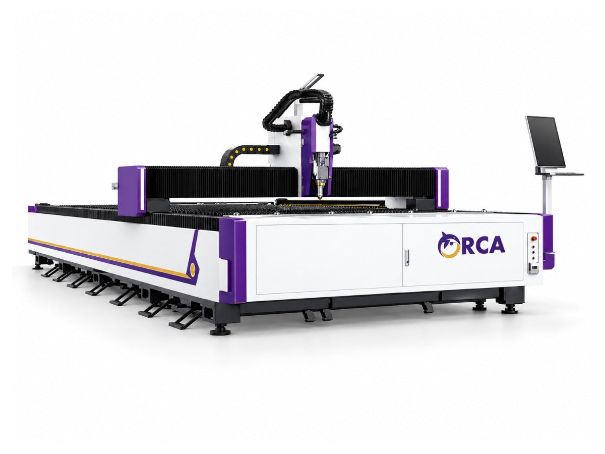Open-frame fiber laser cutter